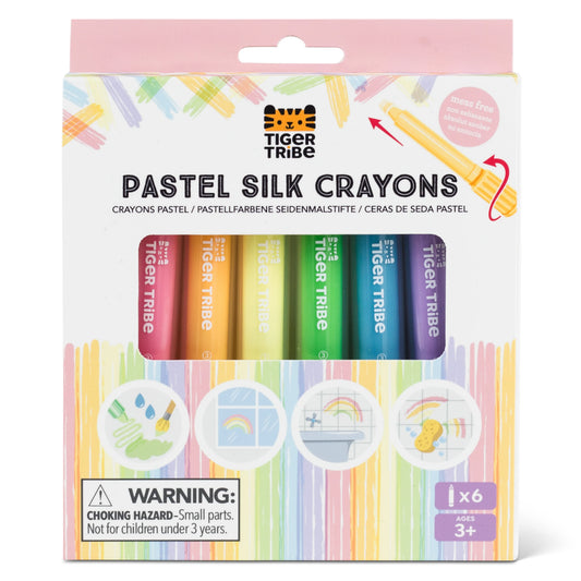 Pastel Silk Crayons Spotty Dot Toys