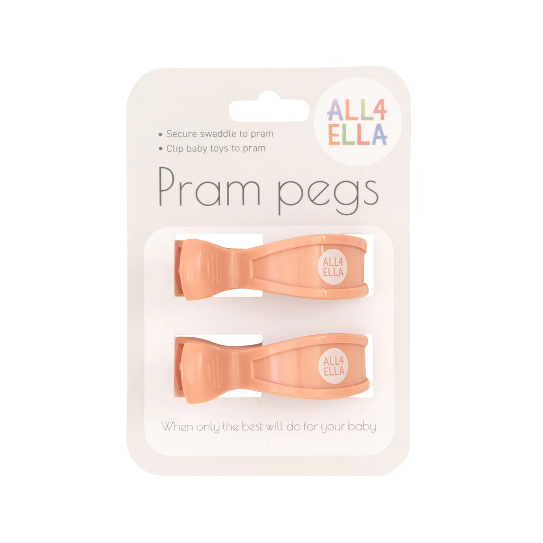 Peach Pram Pegs Spotty Dot Toys