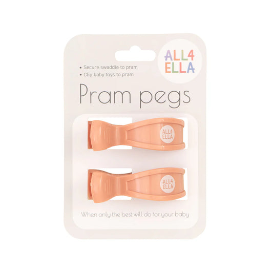 Peach Pram Pegs Spotty Dot Toys