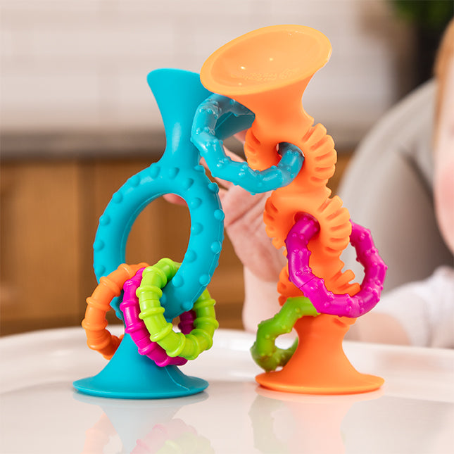 PipSquigz Loops Teal & Oragne Fat brain Toys Spotty Dot Kids