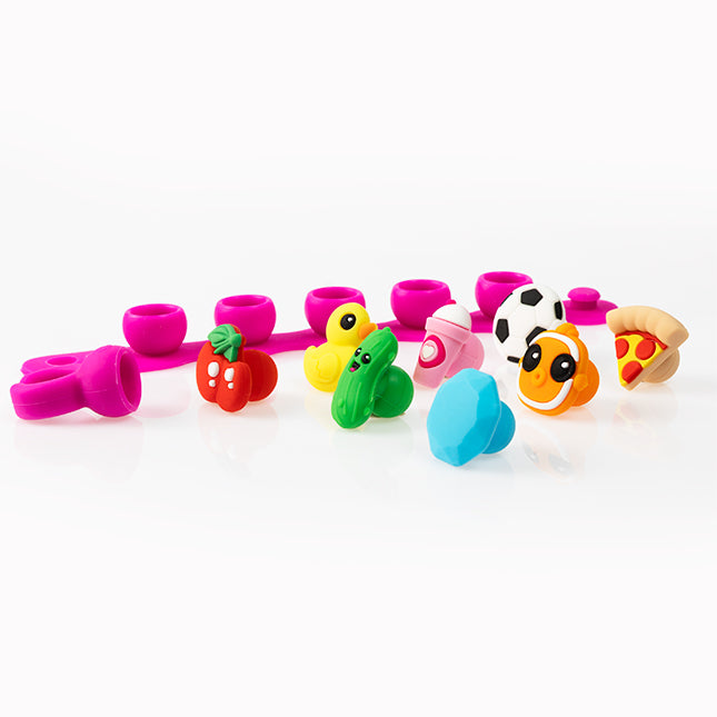 Plip Charms Teal Pack Spotty Dot Toys