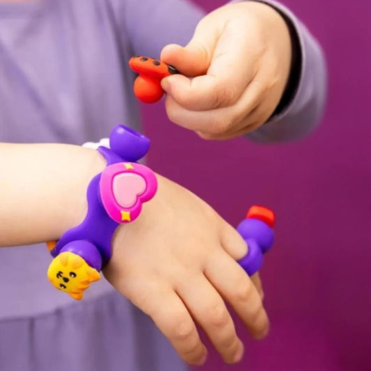 Plip Charms Purple Bracelet Spotty Dot Toys
