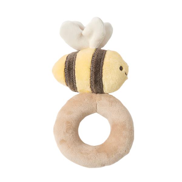 Plush Bee Rattle Spotty Dot Baby