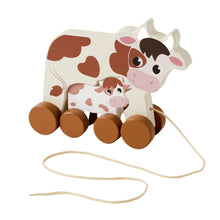 Load image into Gallery viewer, Pull Along Cow &amp; Baby - Spotty Dot Toys
