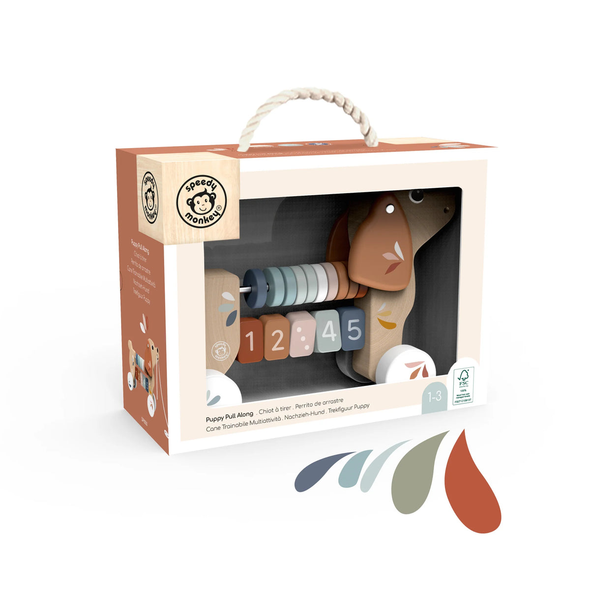 Pull Along Puppy new Packaging Spotty Dot Toys