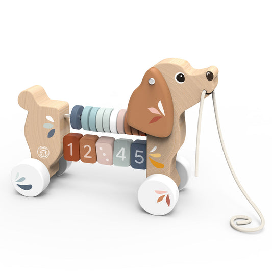 Puppy Pull Along Spotty Dot Toys