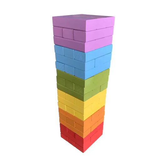 Rainbow Block Tower Game Spotty Dot Hire