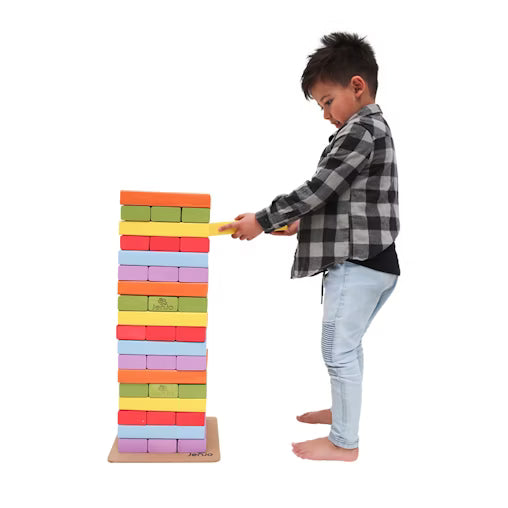 Rainbow Block Tower Game Spotty Dot Hire