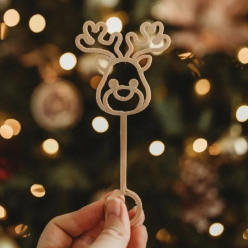 Reindeer Eco Bubble Christmas Wand Spotty Dot Toys