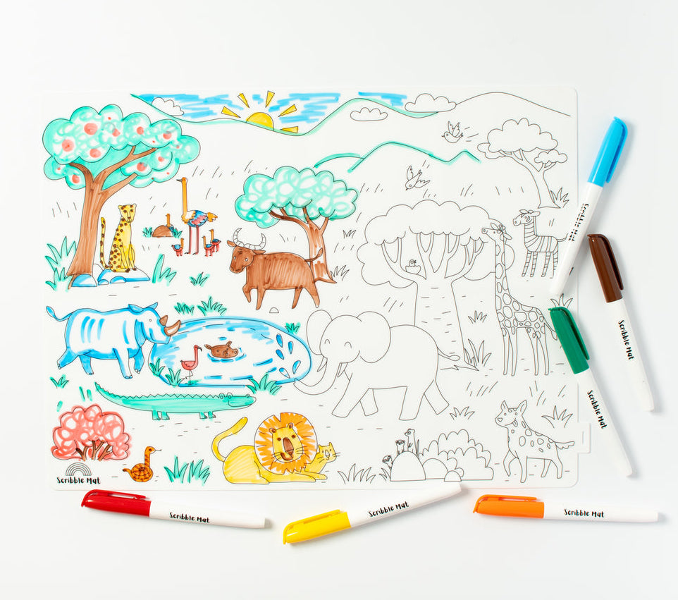Scribble Mat - Safari - Spotty Dot Toys