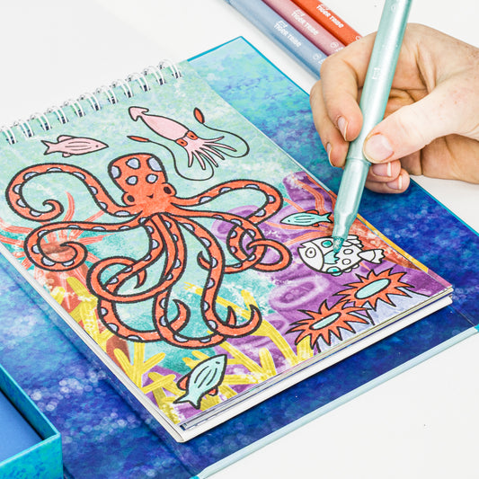 Shimmer Colouring Set - Sea Life - Spotty Dot Toys