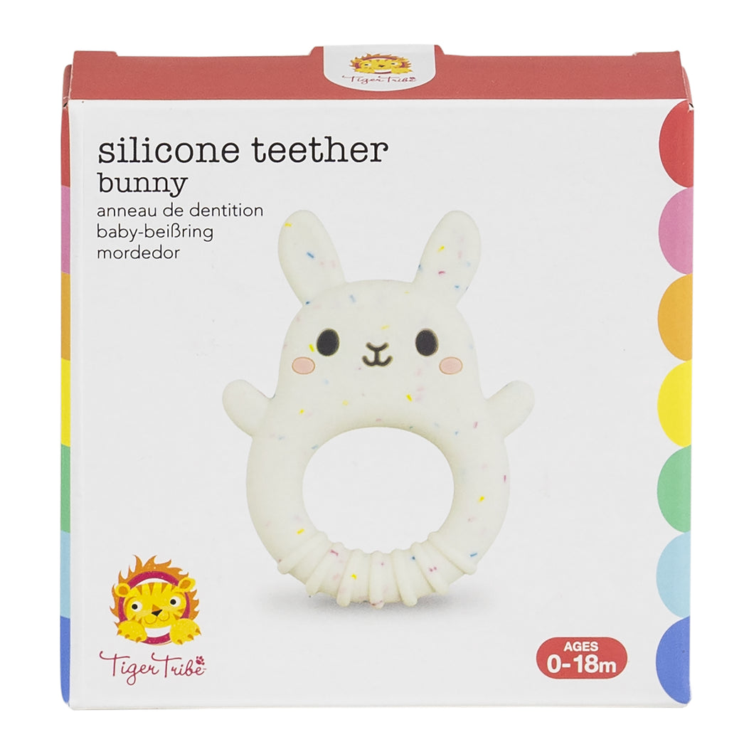 Silicone Bunny Teether - Spotty Dot Toys AU