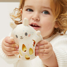 Load image into Gallery viewer, Silicone Bunny Rattle Spotty Dot Baby
