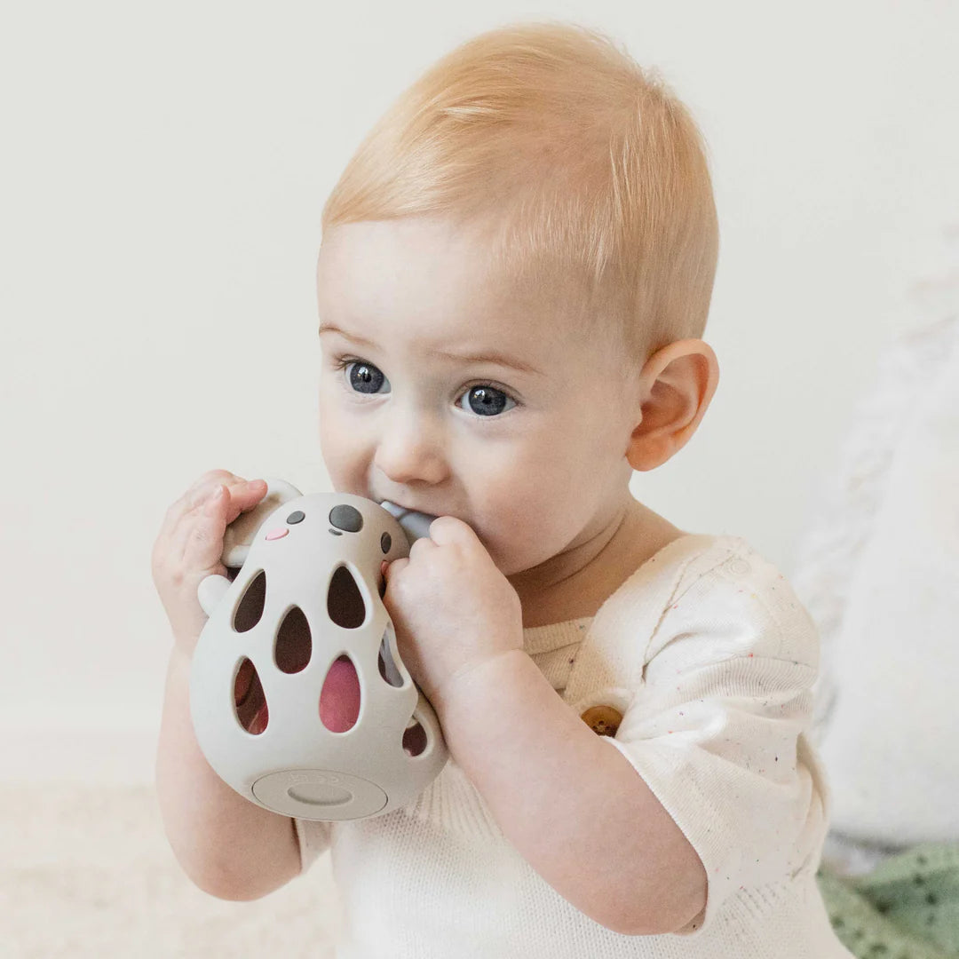 Silicone Koala Rattle Toy Spotty Dot Child