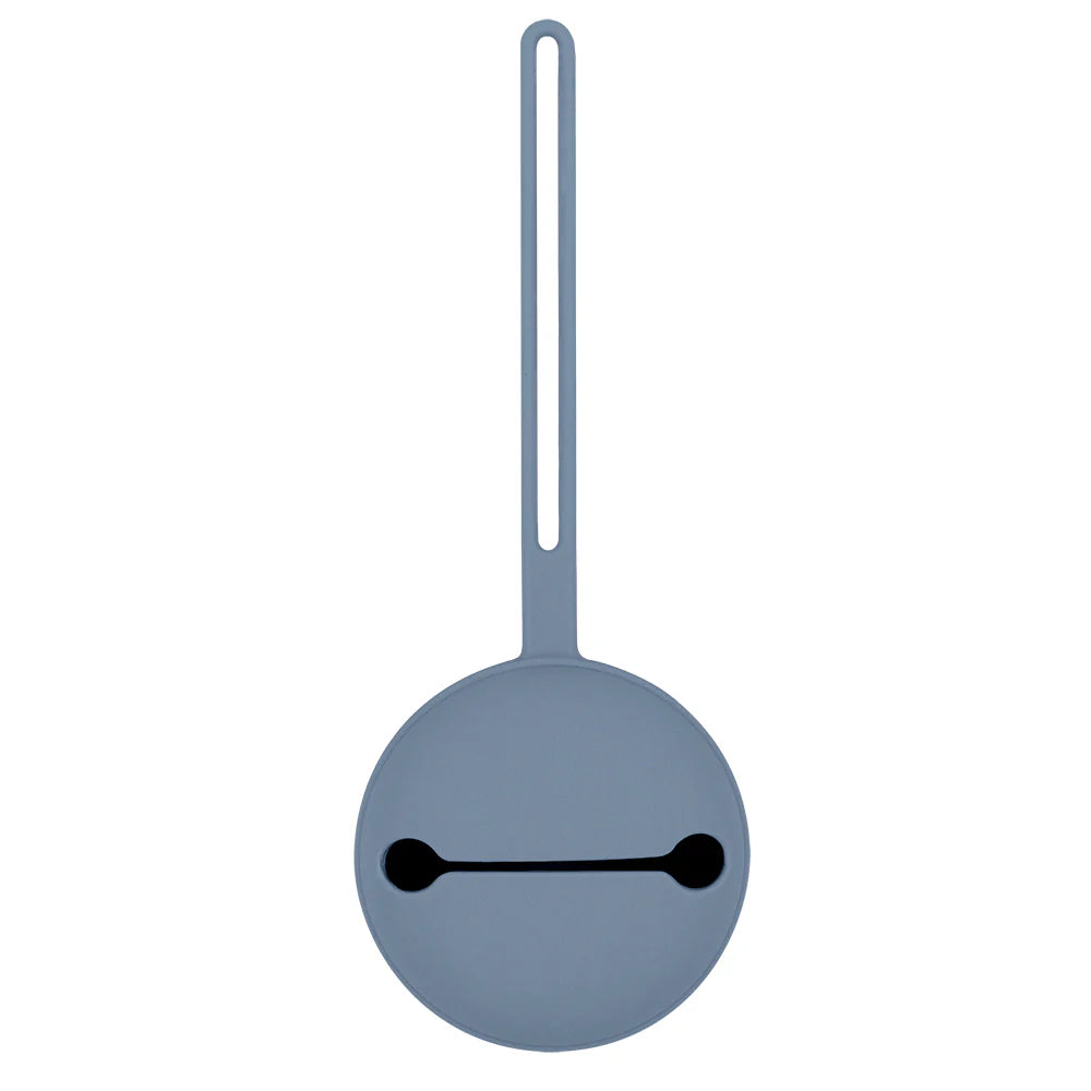 Silicone Pacifier Case Misty Blue Spotty Dot