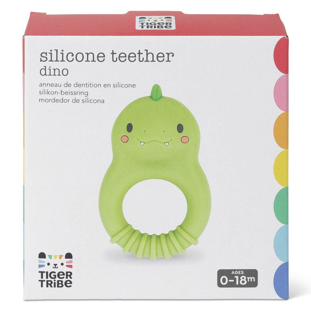 Silicone Teether Dino Tiger Tribe Spotty Dot Toys