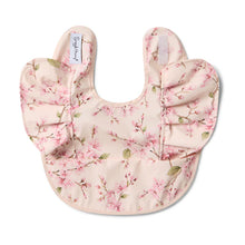 Load image into Gallery viewer, Snuggle Bib Frill Cherry Blossom Spotty Dot Baby
