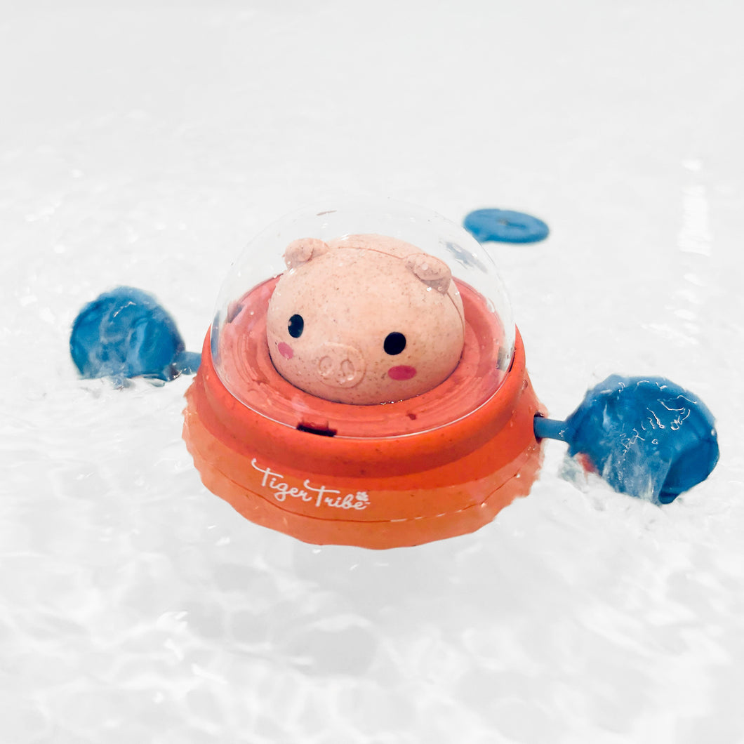 Bath Paddle Ship Space Piggy by Tiger Tribe Spotty Dot Toys AU