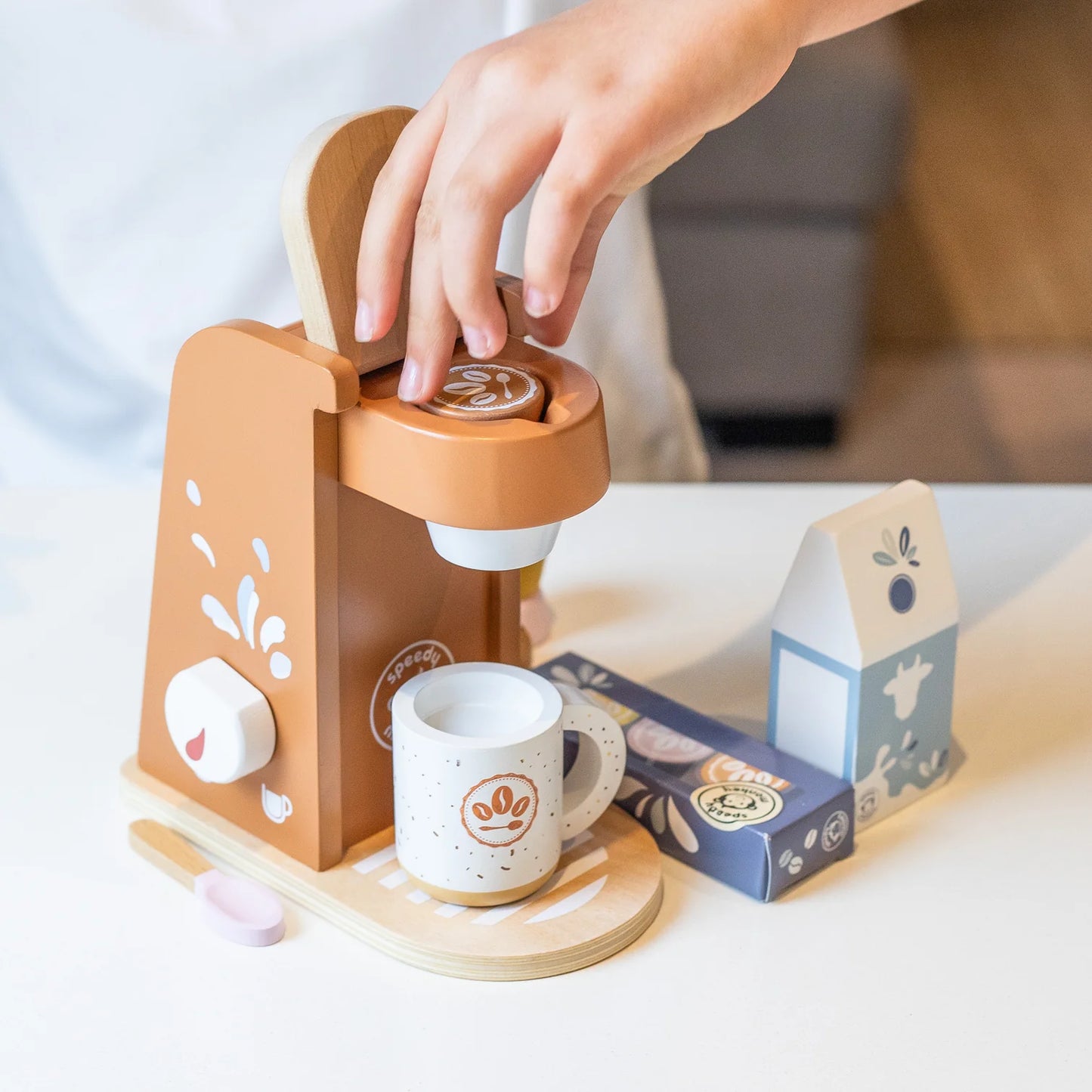 Speedy Monkey Kids Coffee Machine Spotty Dot Toys
