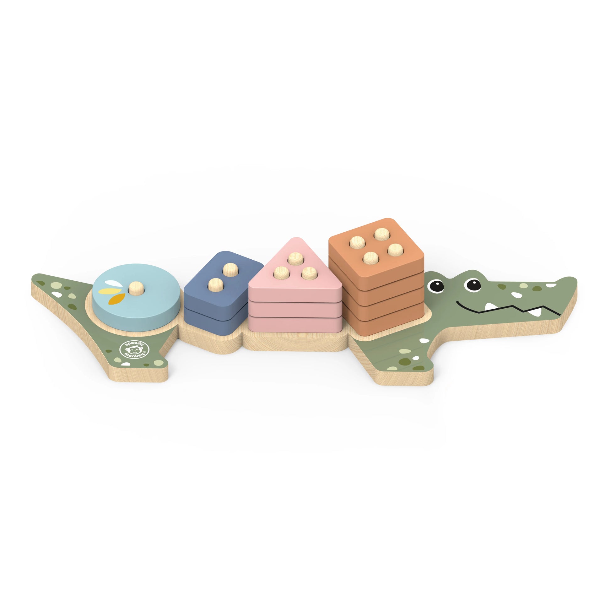 Stack & Sort Crocodile Spotty Dot Toys