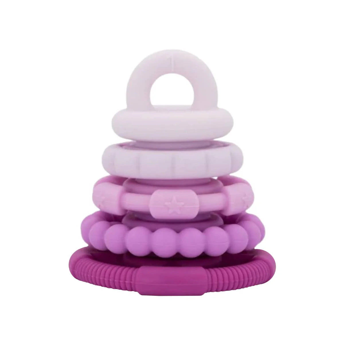 Stacking Teether Toy Raspberry Ombre Spotty Dot Toys