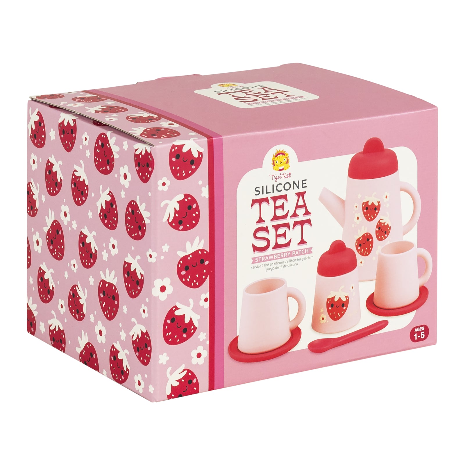 Silicone Tea Set - Strawberry Patch - Spotty Dot Toys AU