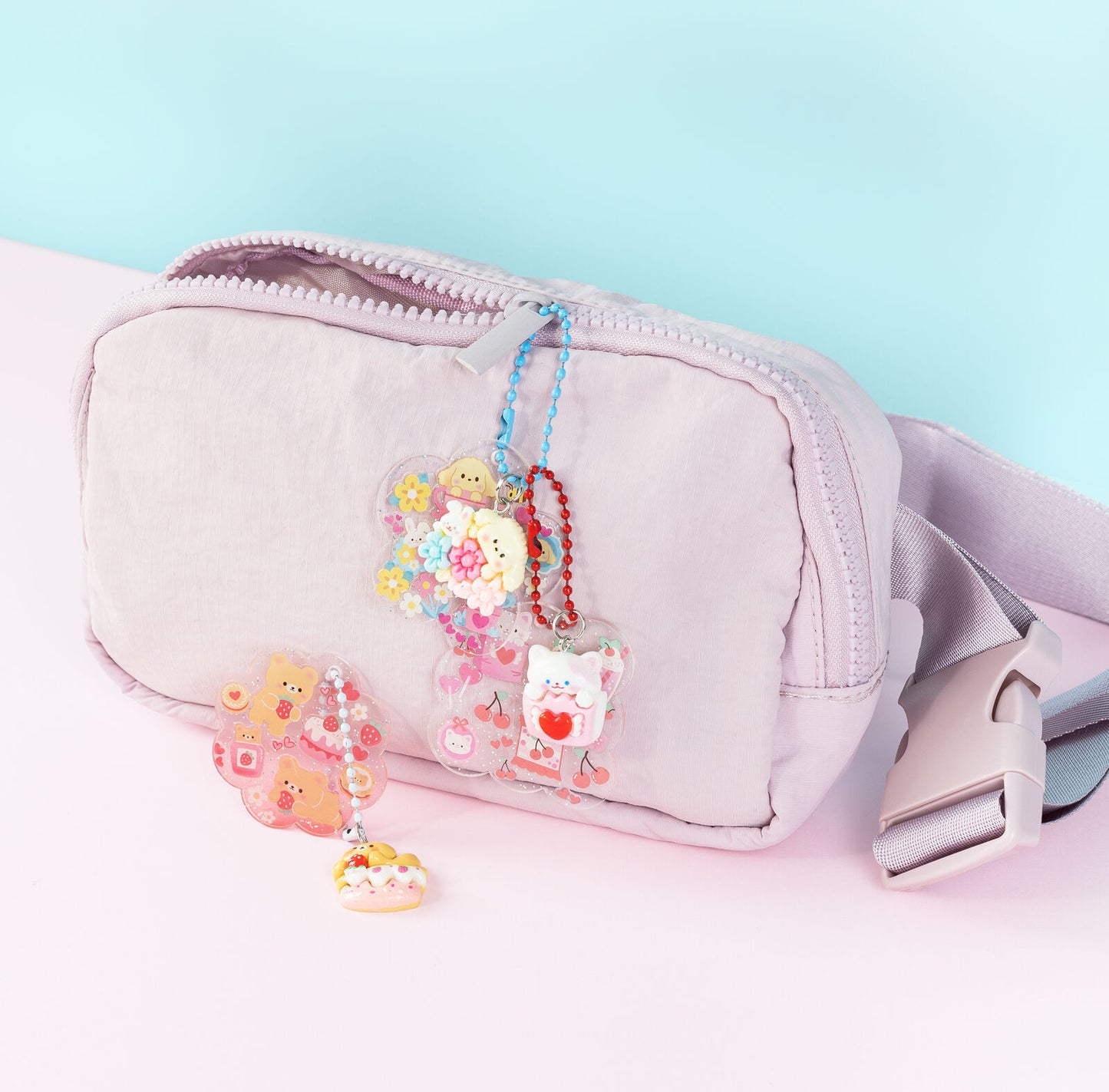 Sticker Craft Kit Kawaii Bag Charms Spotty Dot Toys