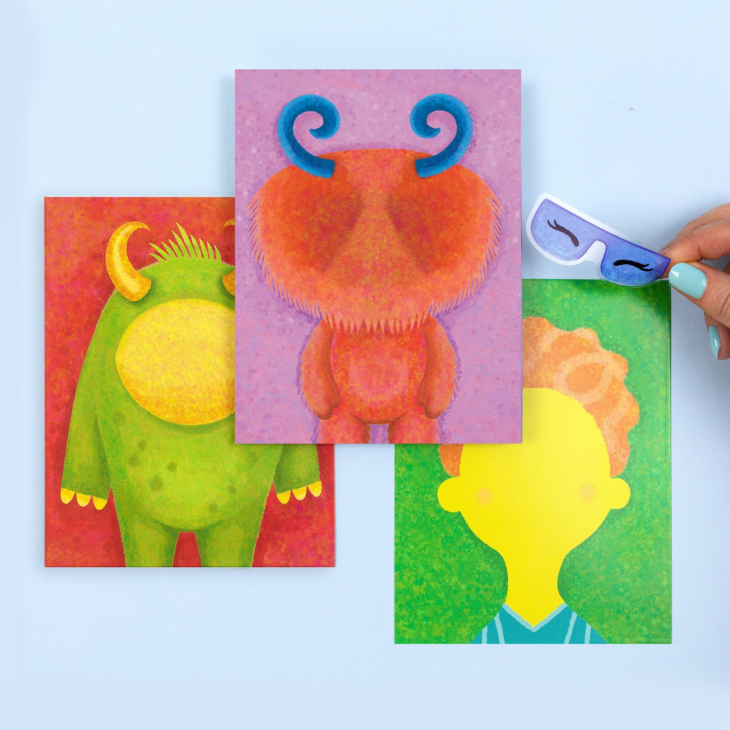 Sticker Pics Funny Faces Spotty Dot