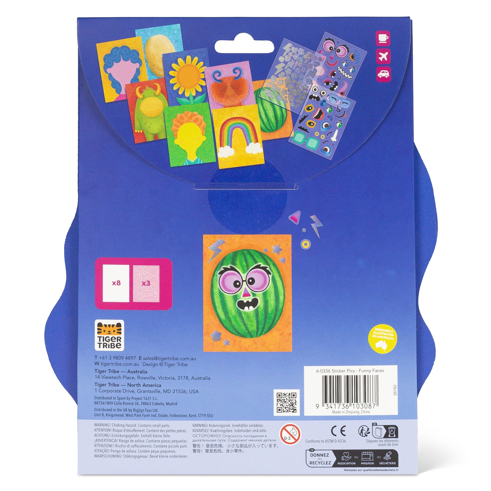 Sticker Pics Funny Faces Spotty Dot