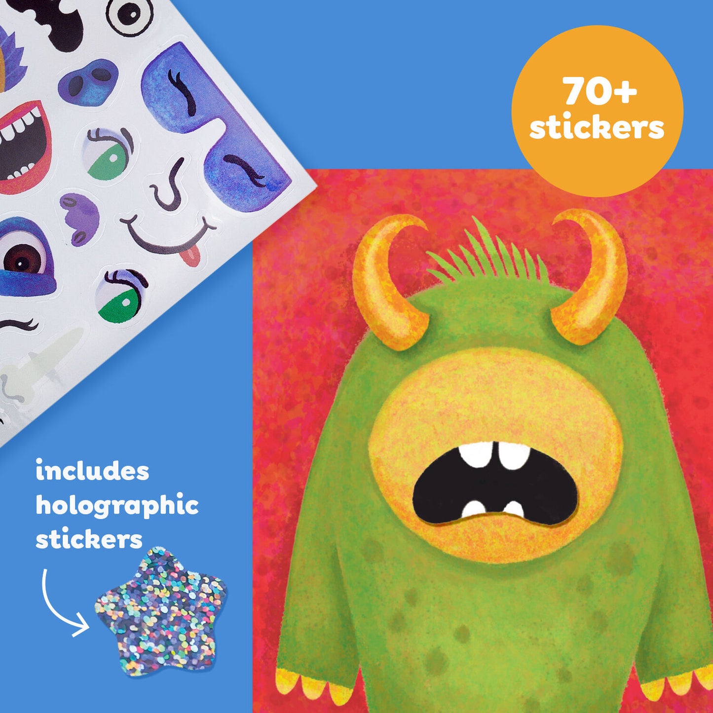 Sticker Pics Funny Faces Spotty Dot