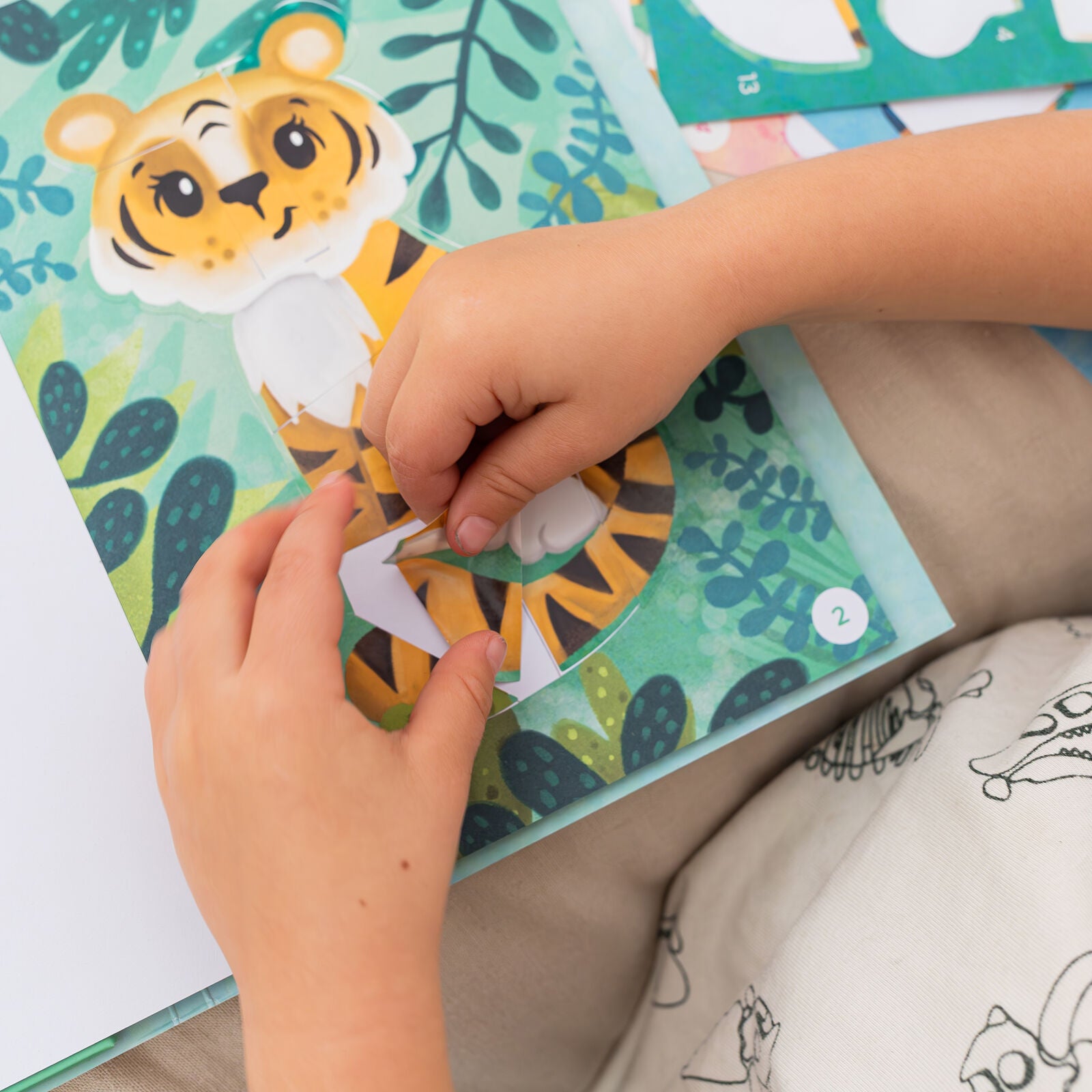 Sticker by Numbers Animals Spotty Dot Toys