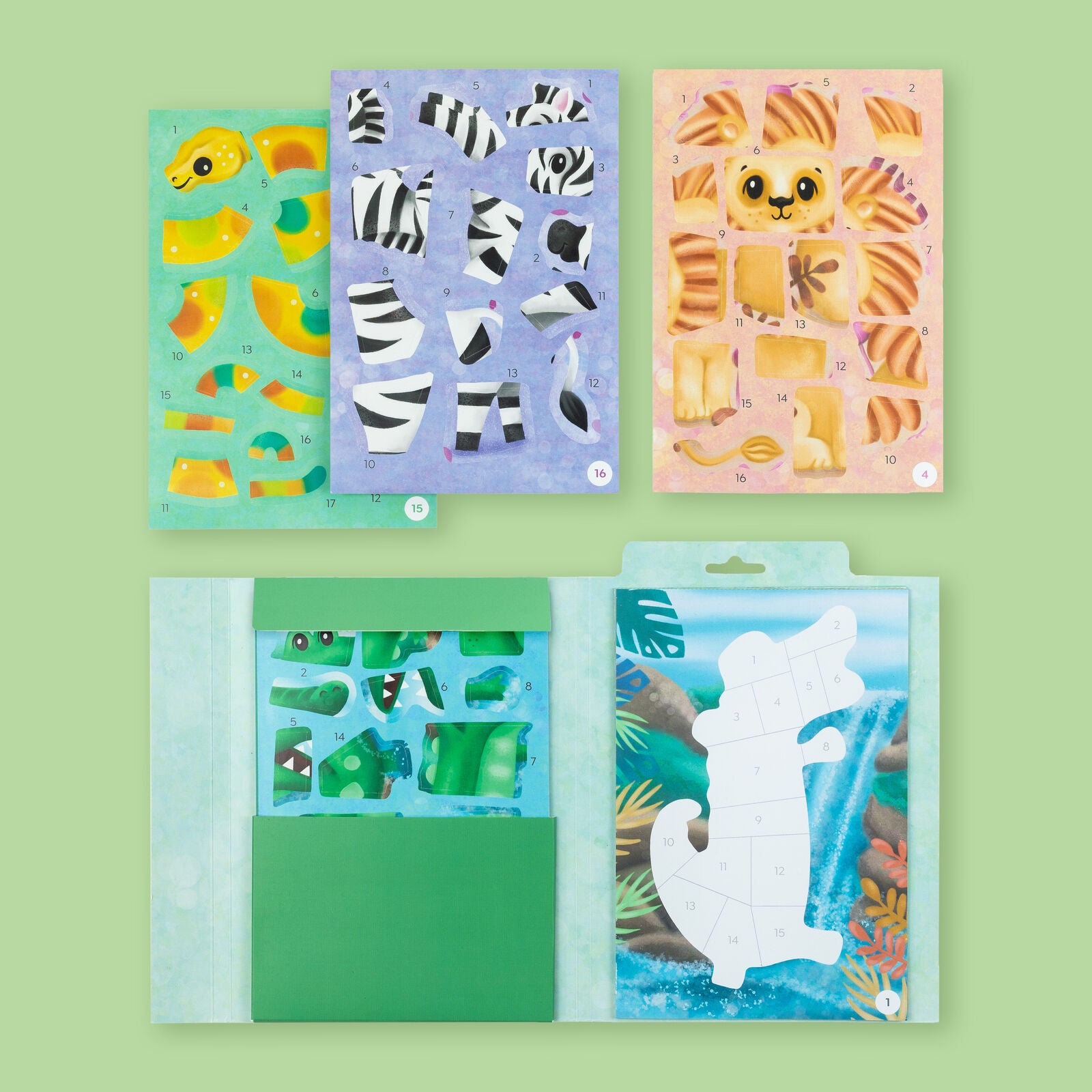 Sticker by Numbers Animals Spotty Dot Toys