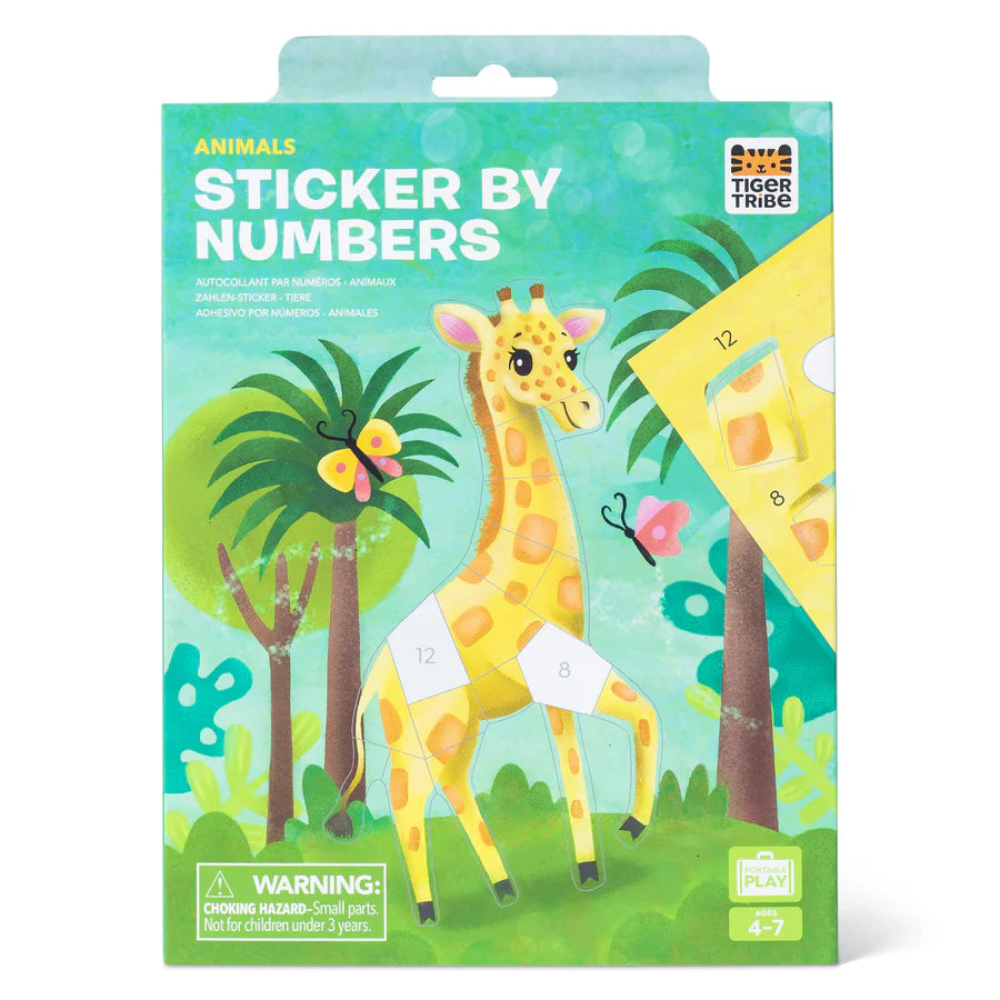 Sticker by Numbers Animals Spotty Dot Toys