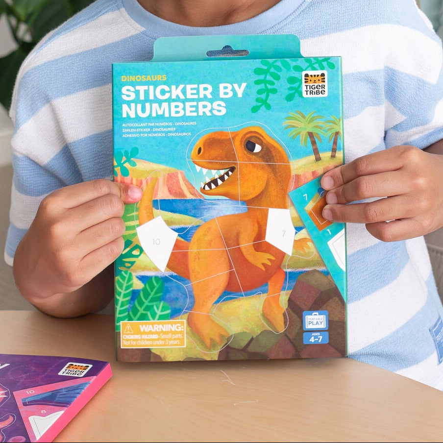Sticker by Numbers Dinosaurs Spotty Dot Toys