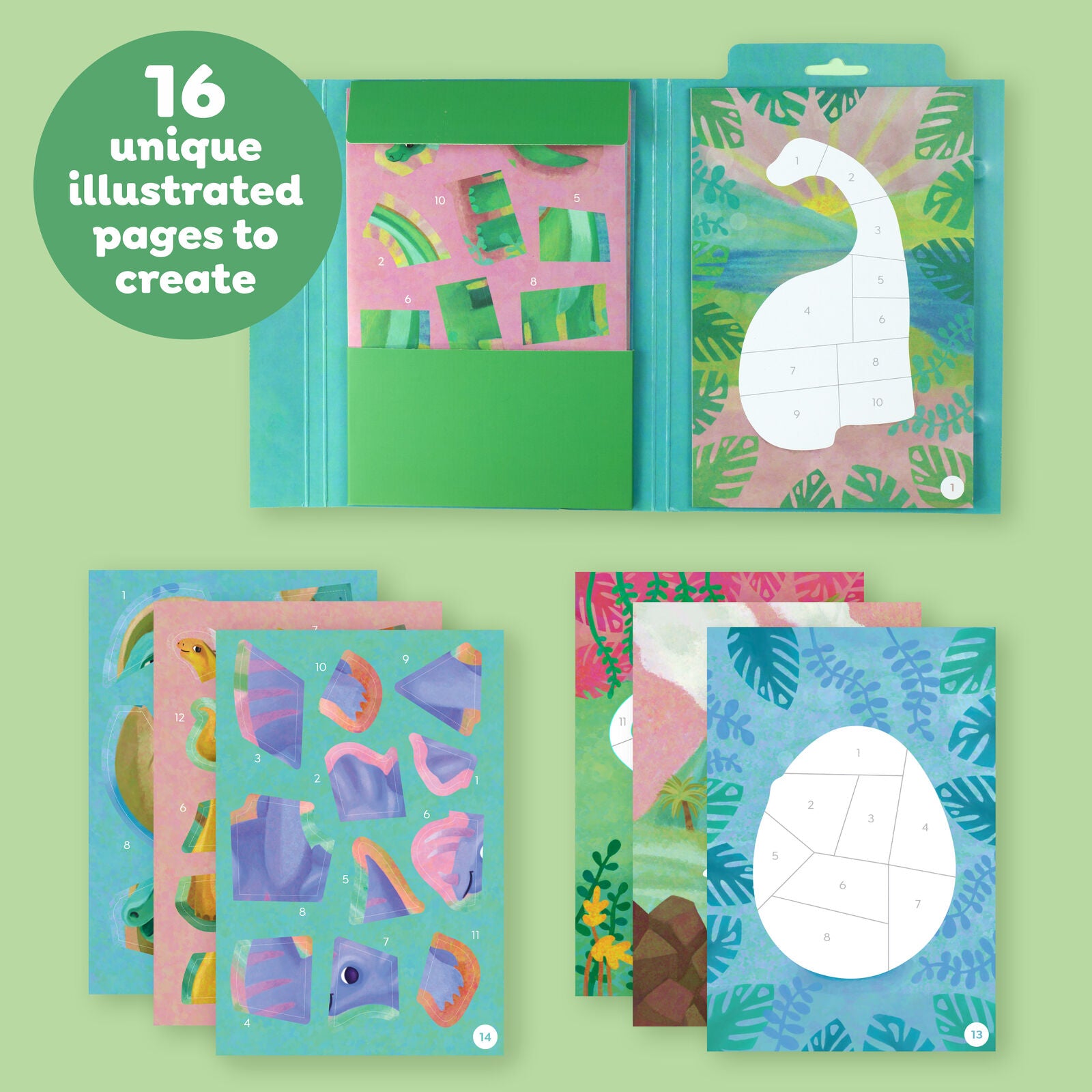 Sticker by Numbers Dinosaurs Spotty Dot Toys