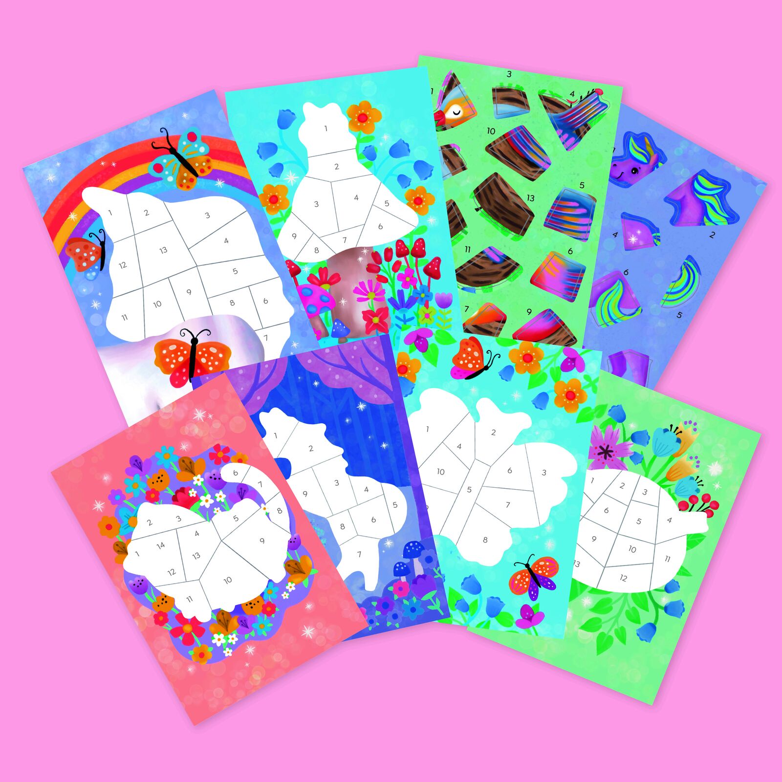Sticker by Numbers Magical Garden Spotty Dot Toys