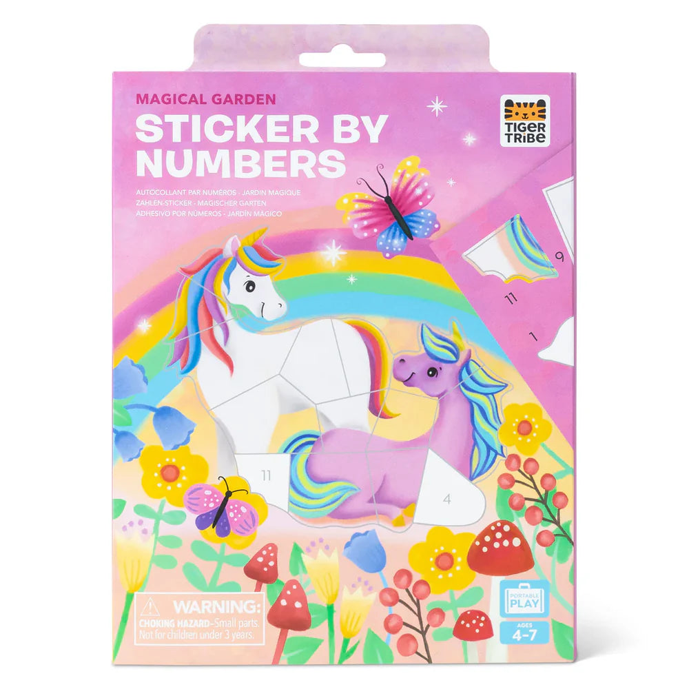 Sticker by Numbers Magical Garden Spotty Dot Toys