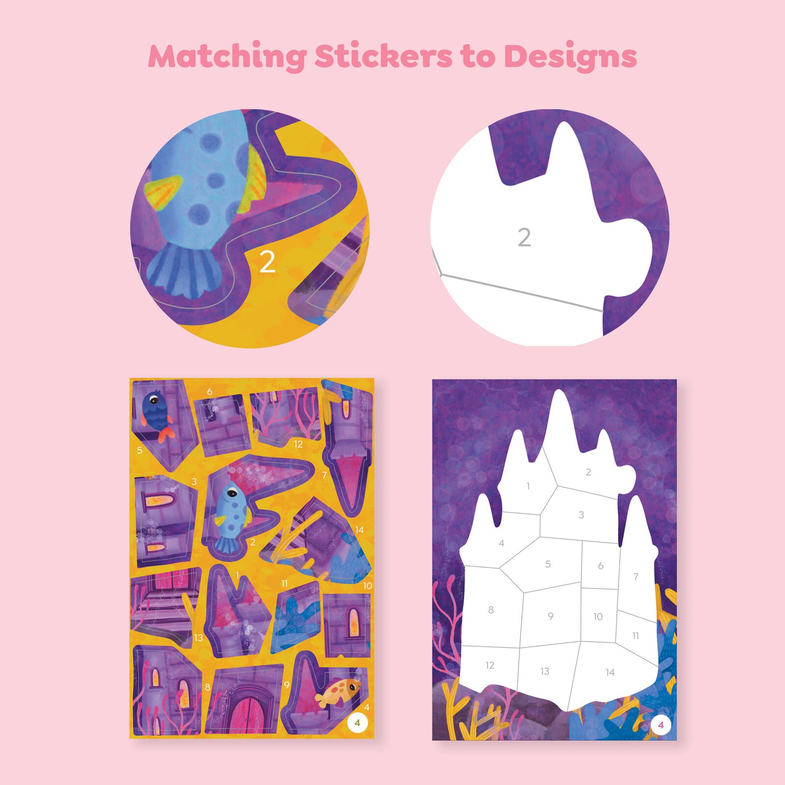 Sticker by Numbers Mermaid Spotty Dot Toys