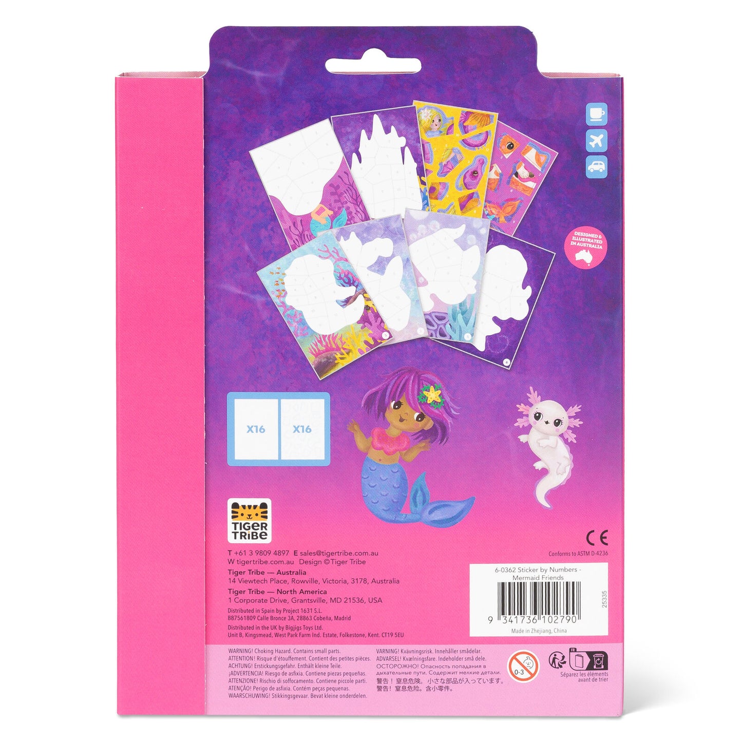 Sticker by Numbers Mermaid Spotty Dot Toys