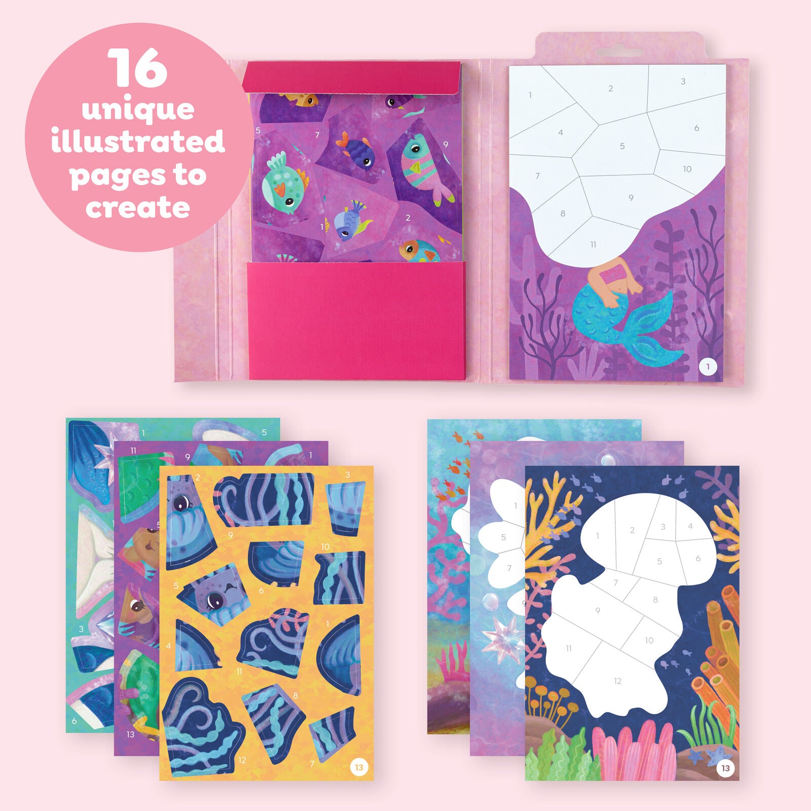 Sticker by Numbers Mermaid Spotty Dot Toys