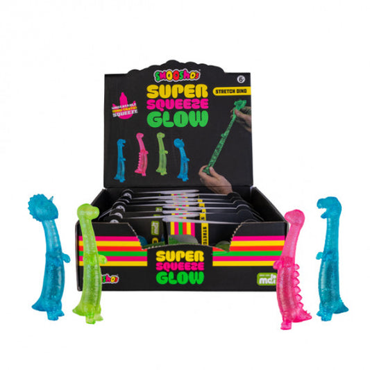 Stretchy Dino Glow in the Dark Super Squeeze Spotty Dot Kids