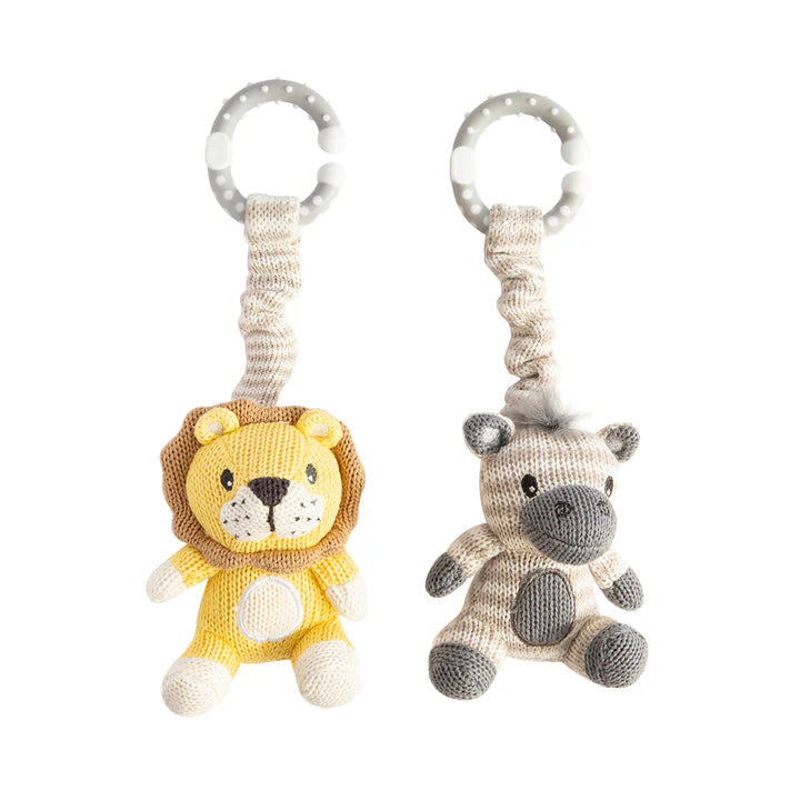 Stroller Pram Toys Bear & Fox Spotty Dot Toys