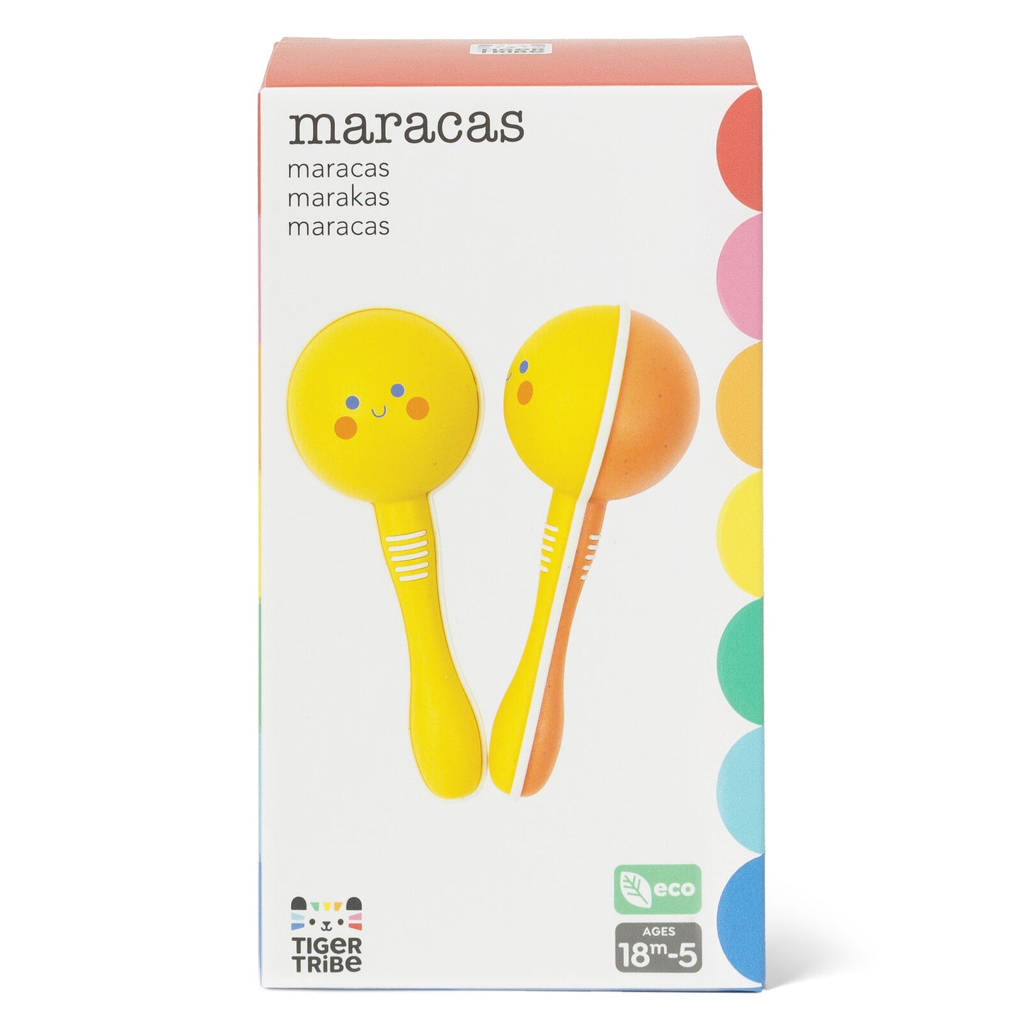 Tiger Tribe Eco Maracas Spotty Dot Toys
