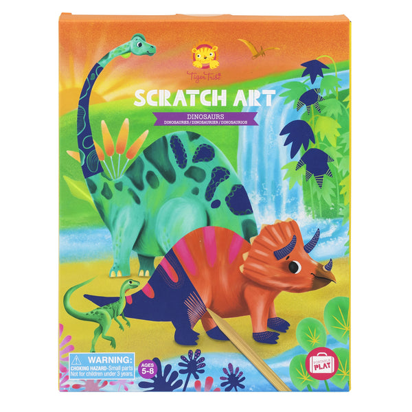 Tiger Tribe Scratch Art Dinosaurs - Spotty Dot 