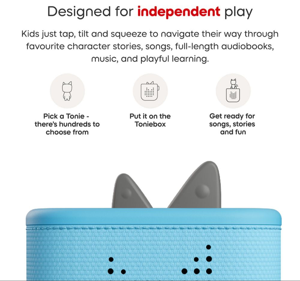 Toniebox 2 Sky Blue & Creative Tonie Rubie Spotty Dot Toys