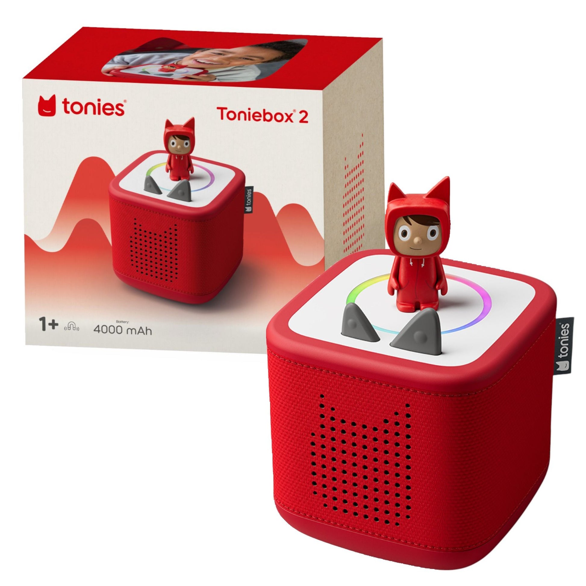 Toniebox 2 Sunset Red Creative Tonie Rubie Spotty Dot Toys