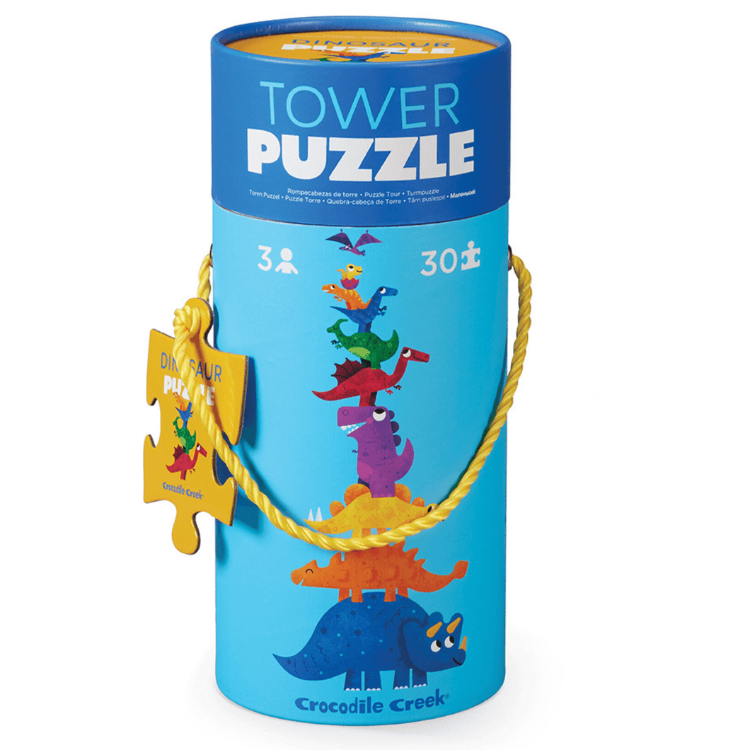 Dinosaur Tower Puzzle - Spotty Dot Toys AU