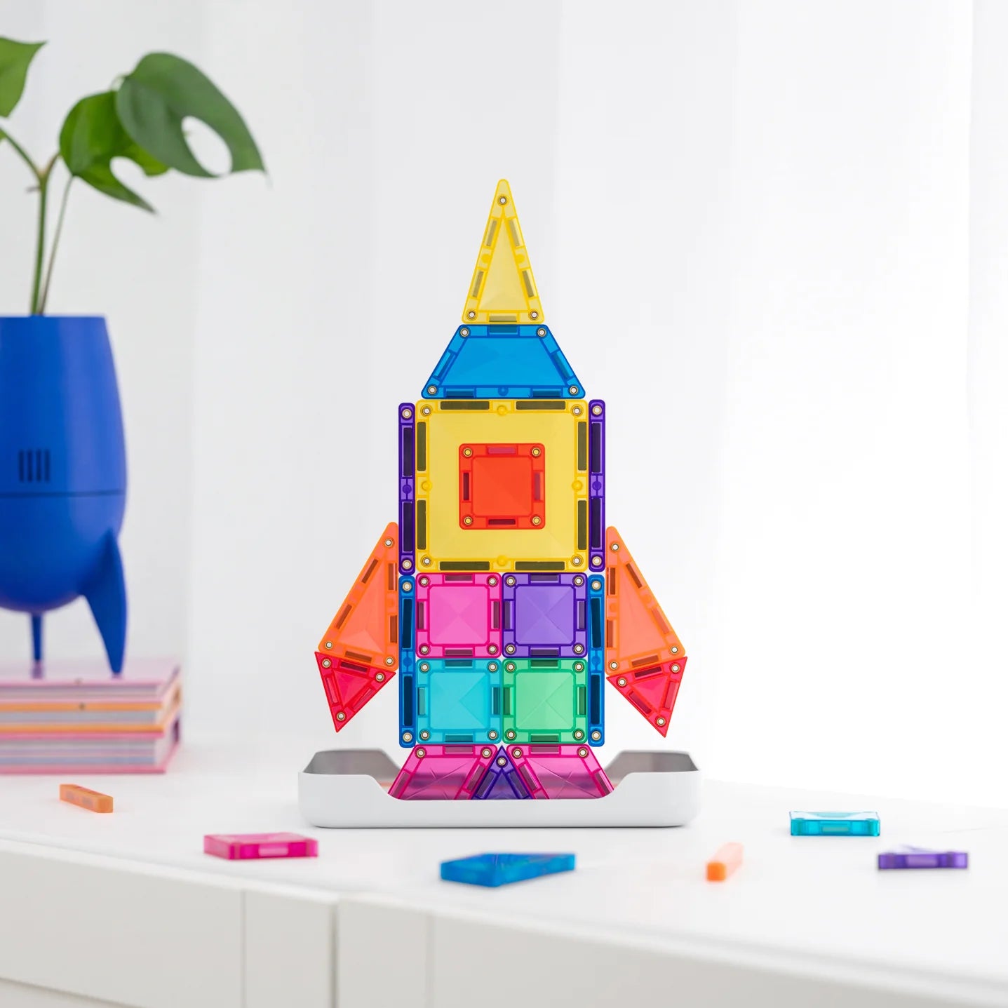 Travel Pack Mini 32 Pieces Connetix Magnetic Tiles Spotty Dot Toys