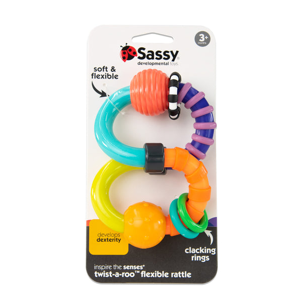 Twist a Roo Rattle Spotty Dot Baby