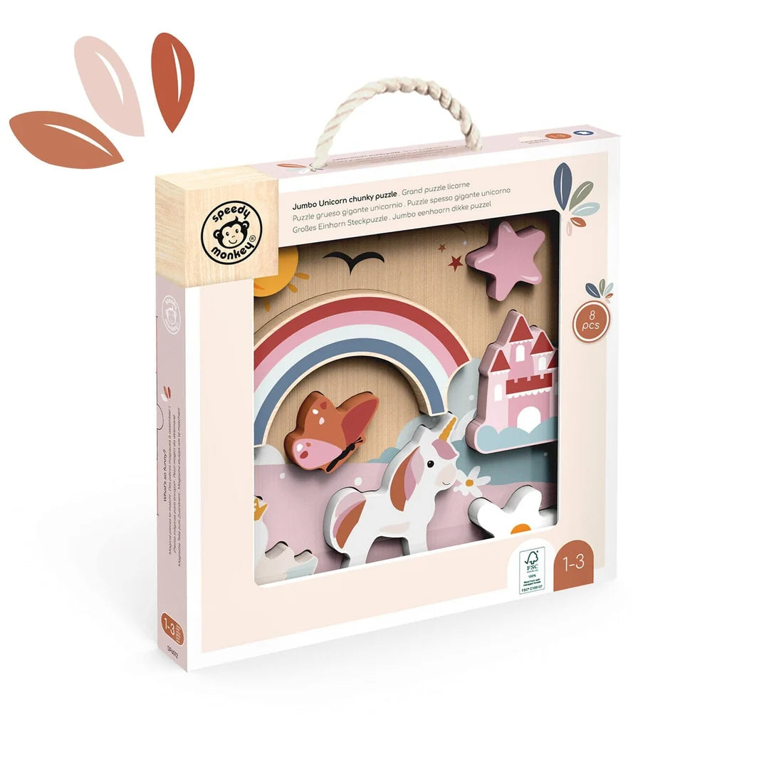 Unicorn Chunky Puzzle Spotty Dot Toys